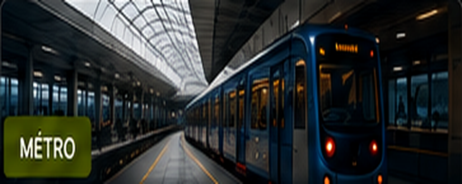 Illustration originale d'un métro moderne